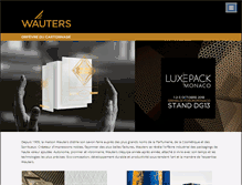 Tablet Screenshot of ch-wauters.com